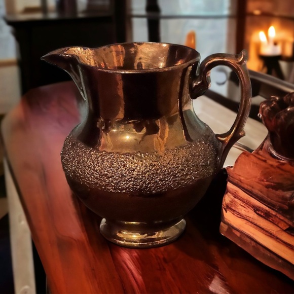 Copper Luster Pitcher - Picture 3 of 12